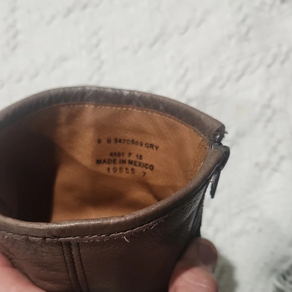 Frye Brown Leather Ankle Boots